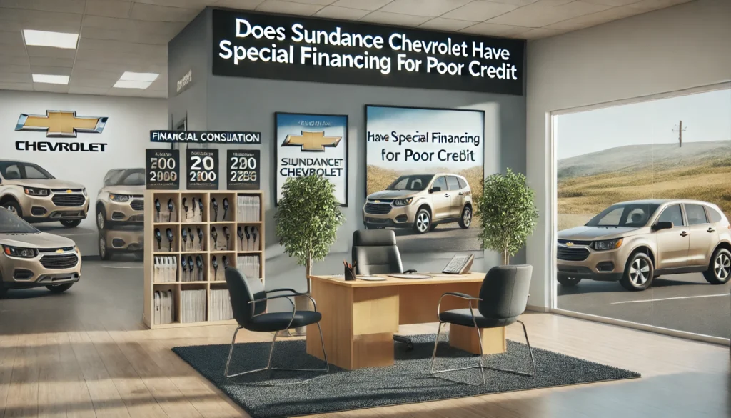 does sundance chevrolet have special financing for poor credit