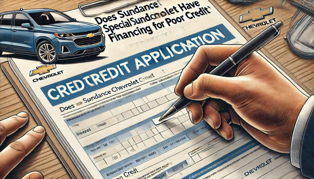 does sundance chevrolet have special financing for poor credit